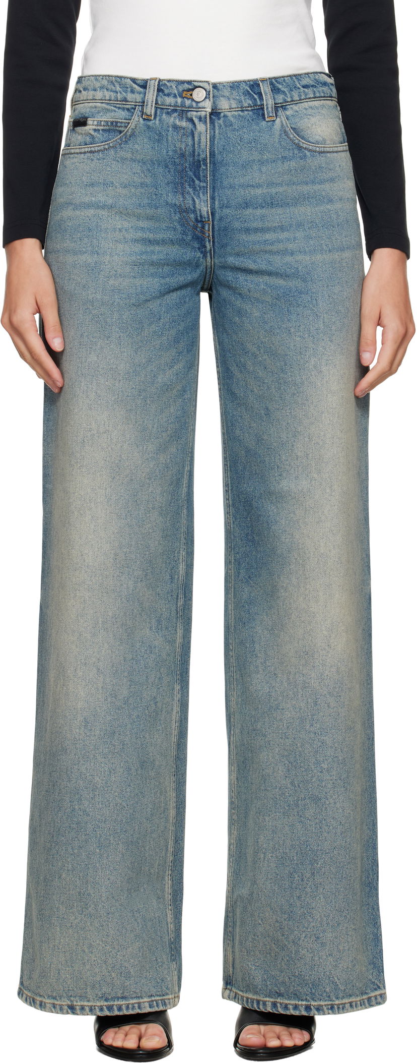 Jeans Courrèges Courrèges Hammer Baggy Jeans Blå | VESDPA253DE0041