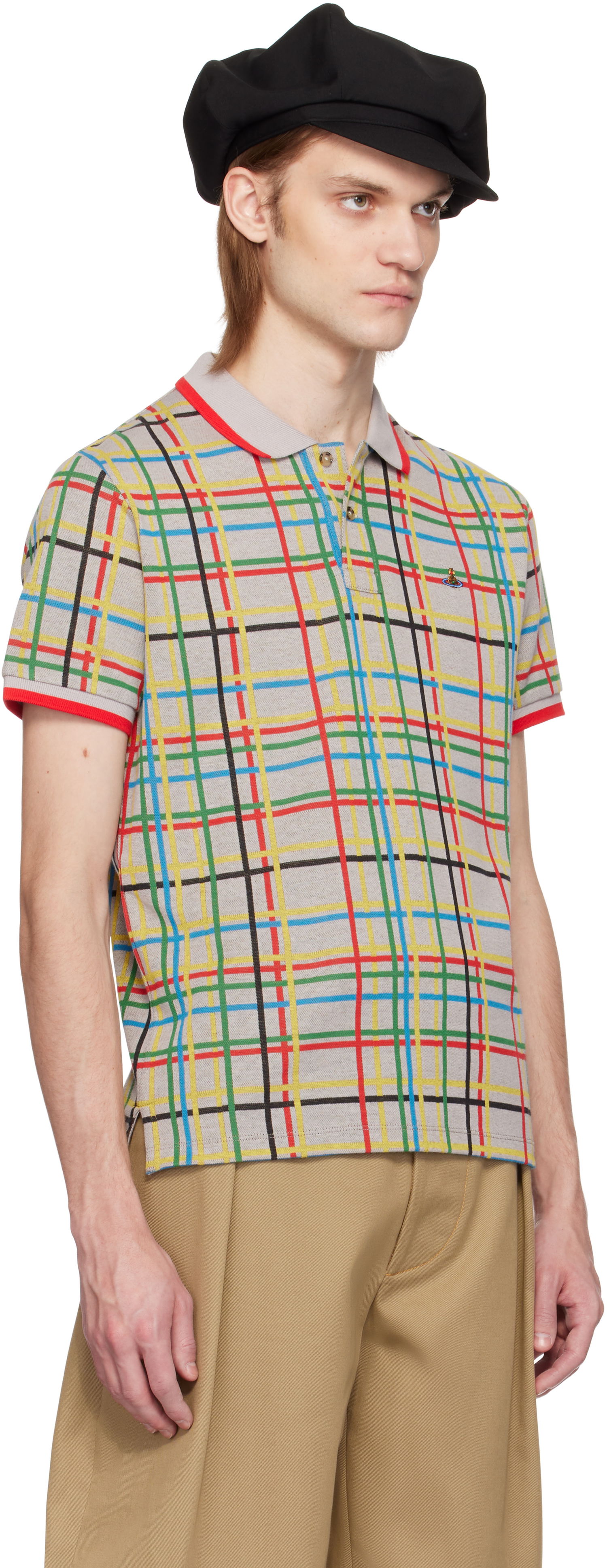 Polotröja Vivienne Westwood Vivienne Westwood Classic Plaid Polo Flerfärgad | 2H01000I-J009E-, 1