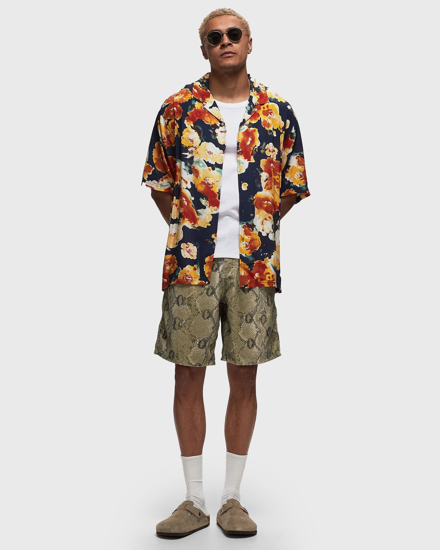 Skjorta Pleasures PORTION BUTTON DOWN Flerfärgad | P24SP030-NAVY, 1