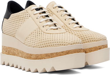 Kläder Stella McCartney Stella McCartney Sneak-Elyse Platform Trainers Beige | 810542E00230, 3