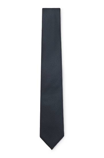 Bälten BOSS Jacquard Tie and Pocket Square Set Mörkblå | 50532039