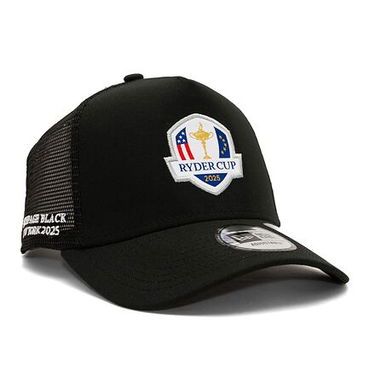 Keps New Era 9FORTY A-Frame Trucker Repreve PGA Ryder Cup Europe 2025 Black One Size Svart | 60487707, 0