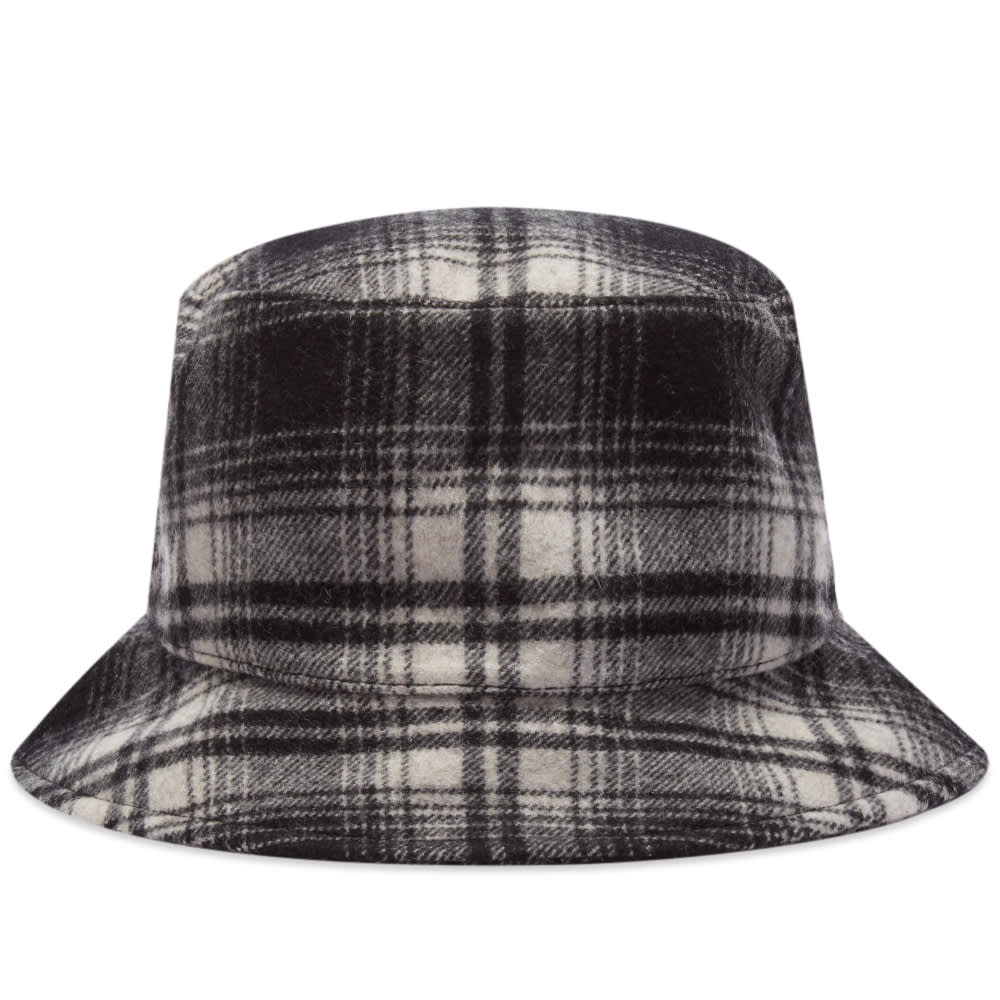 Hatt A.P.C. Alex Check Bucket Hat Svart | WVBAU-M24075-LZA, 0