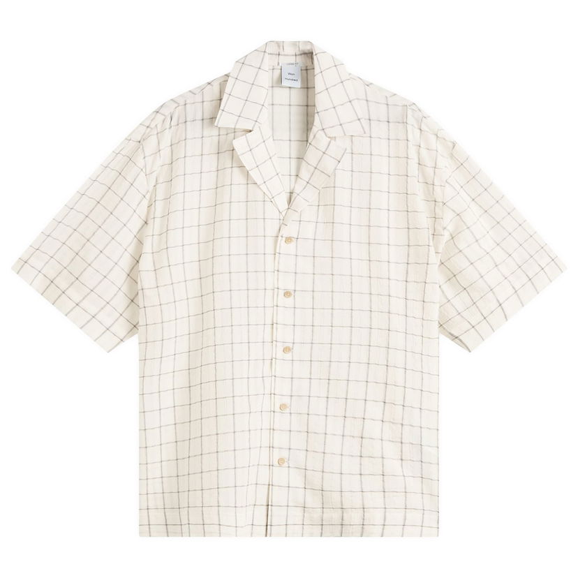 Skjorta Won Hundred Won Hundred Desmond Vacation Shirt, Size Small Beige | 3703-14283