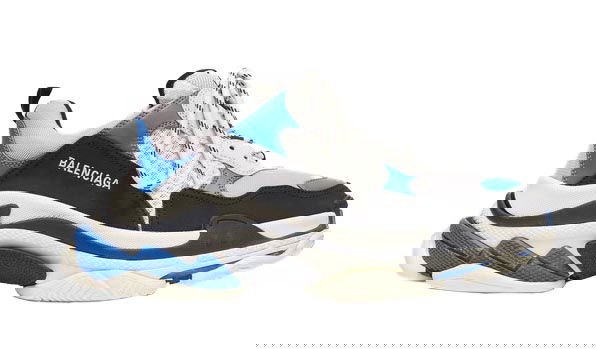 Sneakers och skor Balenciaga Triple S Black Blue Blå | 536737W09OH1007, 0