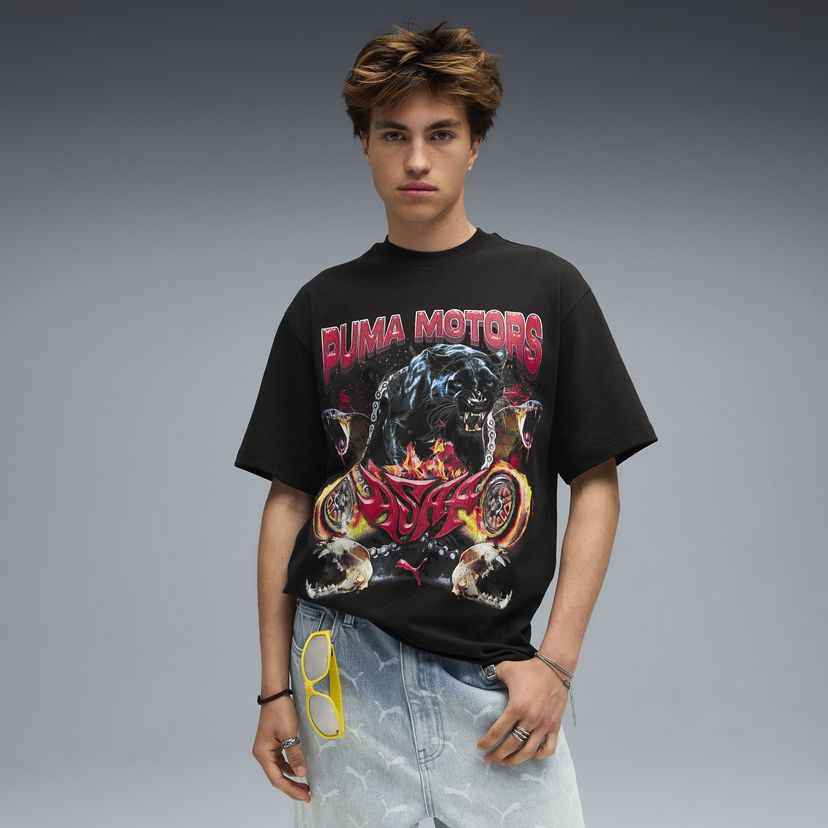 T-shirt Puma Graphic T-Shirt A$AP ROCKY x Motors Svart | 636188_01