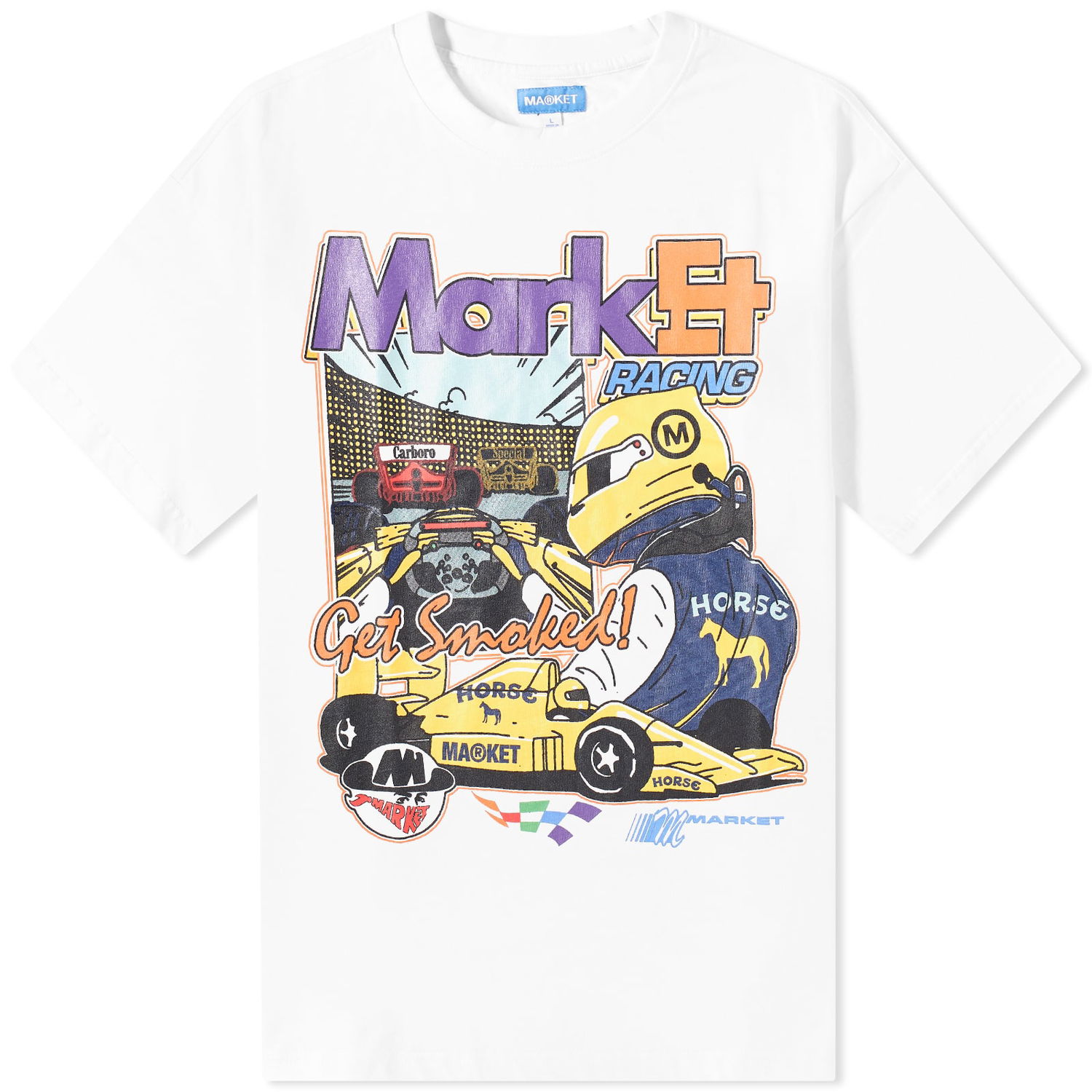 T-shirt MARKET Express Racing T-Shirt Vit | 399001587-WHT, 0
