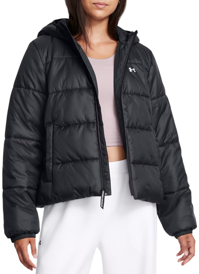 Pufferjacka Under Armour LW Insulate Hooded Jacket Svart | 1389183-001