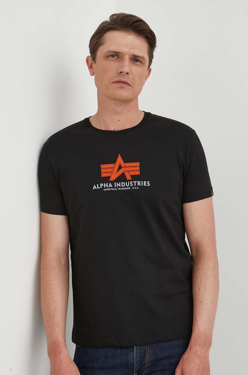 T-shirt Alpha Industries Basic T Svart | 100501RB.03, 0