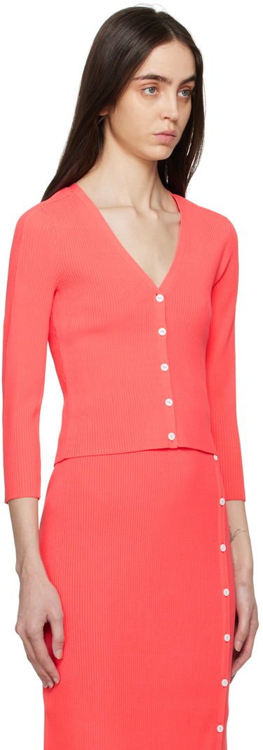 Sweater rag & bone rag & bone Asher Ribbed Knit Cardigan Röd | WAS23S025YL25, 1