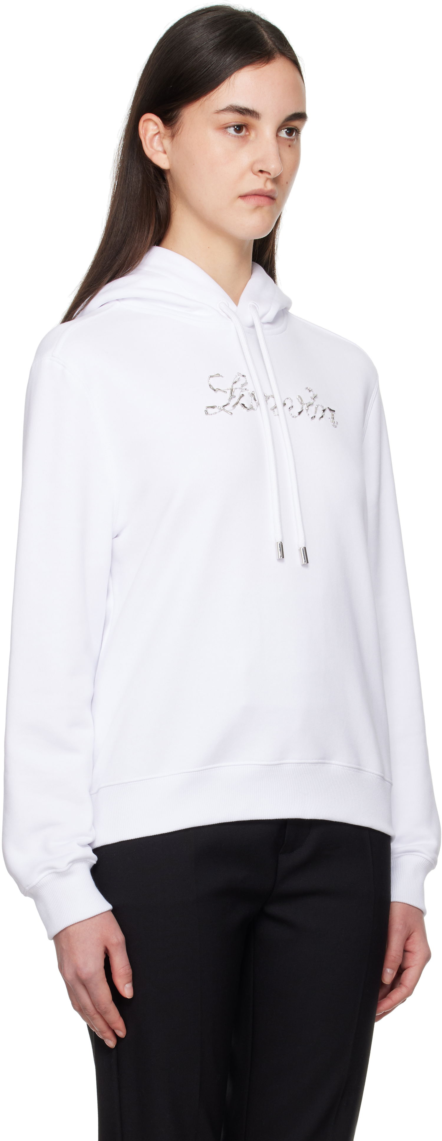 Sweatshirt LANVIN Lanvin Bead Embroidered Hoodie Vit | RW-HO9003-J176-P25, 1