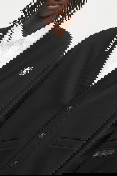 Sweater AAPE by A Bathing Ape AAPE Now Cardigan Svart | AAPSWMB329XXN, 3