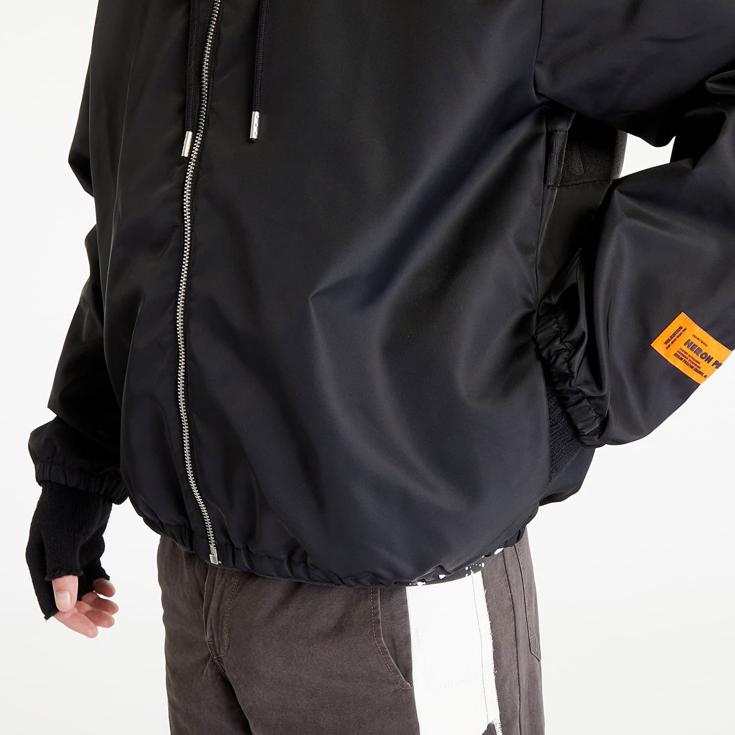 Vindjacka HERON PRESTON Ex-Ray HP Nylon Windbreaker Svart | HMEB014F23FAB0011001, 1