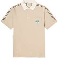 Polotröja Gucci Pocket Logo Taped Polo Tee Beige | 753078-XJFTN-2219, 1