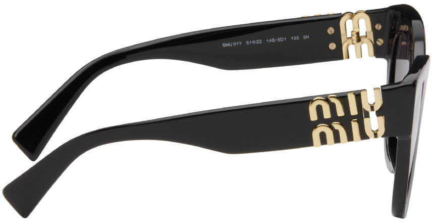 Solglasögon Miu Miu Miu Miu Cat-Eye Sunglasses Svart | 0MU 01YS 8056597782418, 1