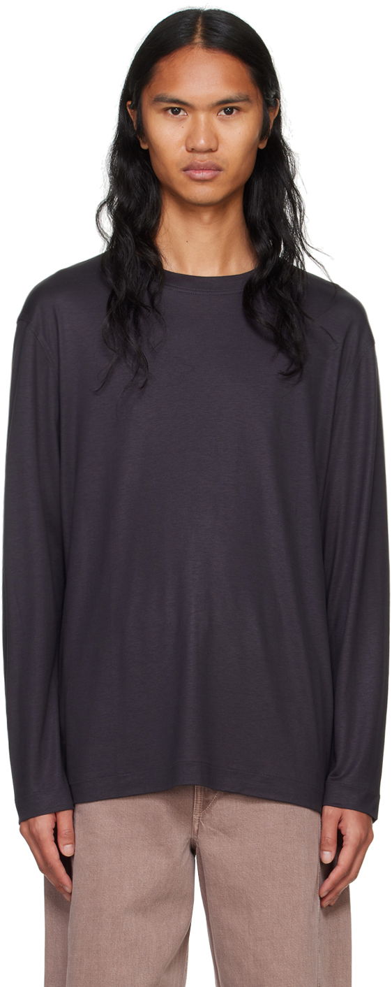 T-shirt LEMAIRE Lemaire Men's Long Sleeve T-Shirt Brun | TO1296 LJ1026