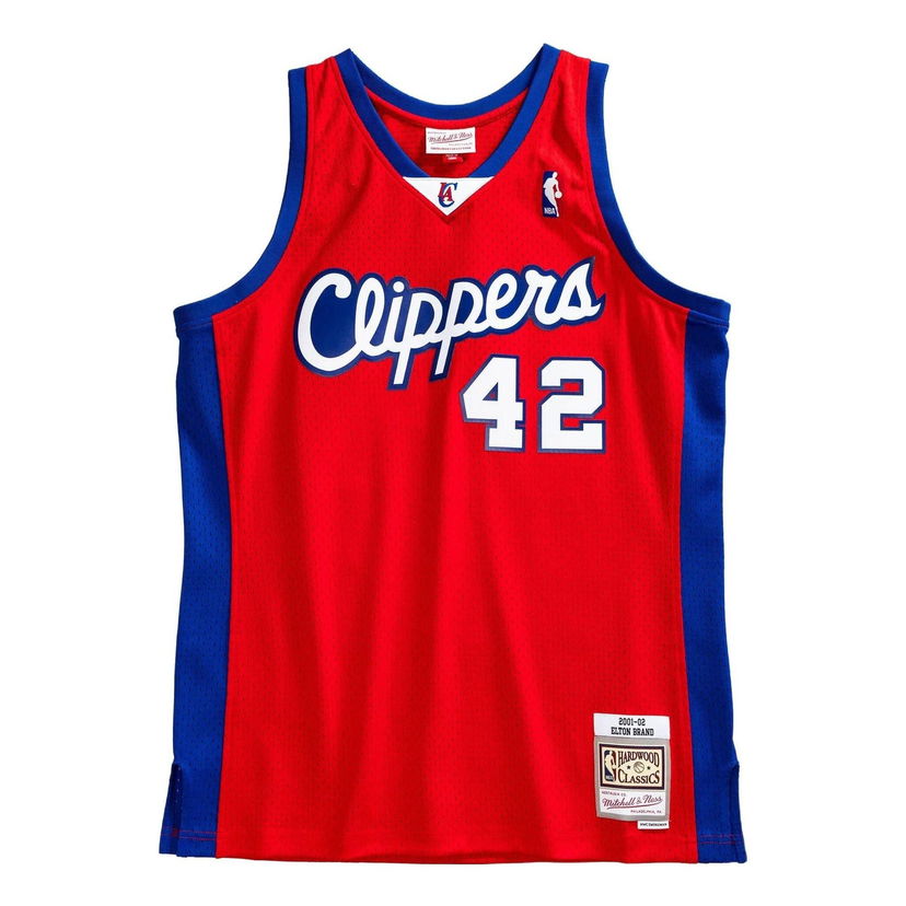 Jersey Mitchell & Ness NBA Swingman Jersey Los Angeles Clippers Elton Brand Röd | SMJYSB19037-LACSCAR01EBR