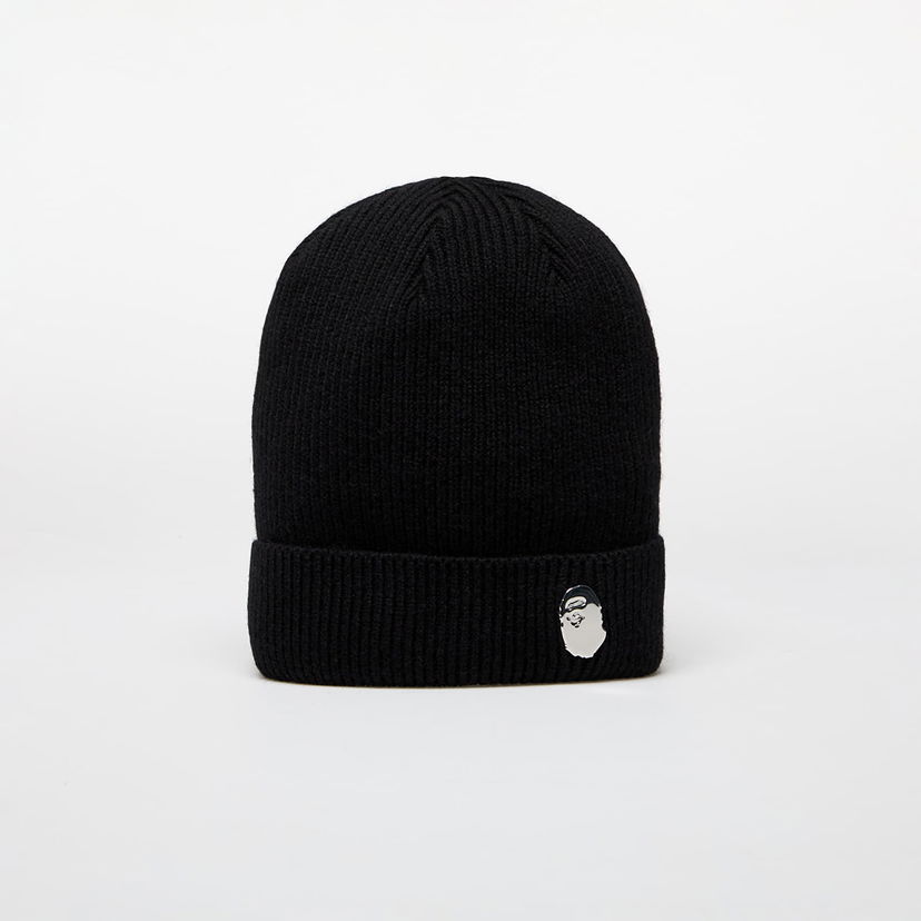 Mössa BAPE One Point Knit Cap Svart | 001HTK801304M BLK