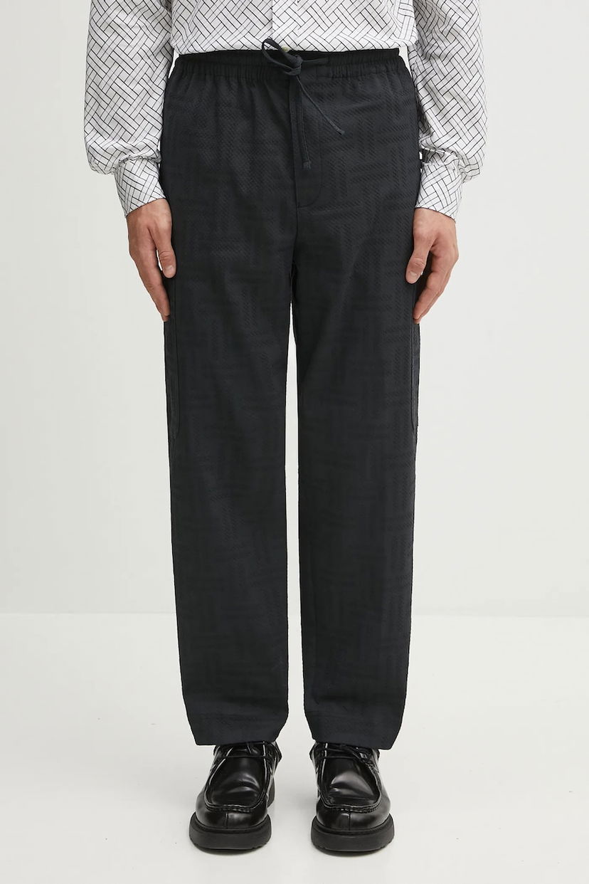 Cargo byxor KENZO Weave Cargo Jogpant Svart | FF65PA5019JF