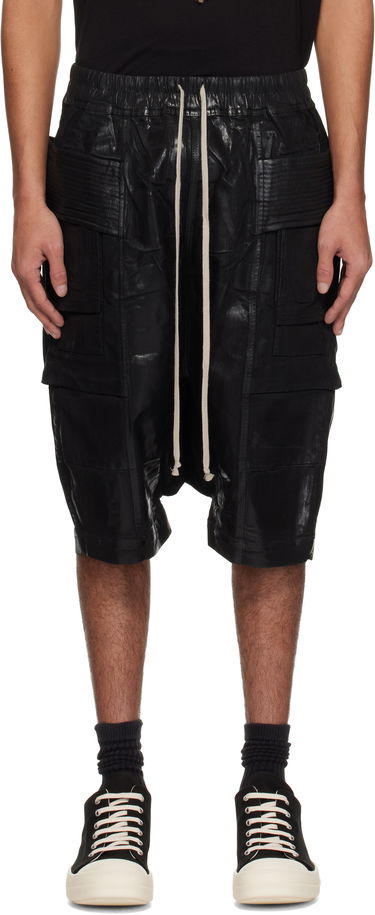 Shorts Rick Owens Rick Owens DRKSHDW Hollywood Creatch Cargo Pods Shorts Svart | DU01E3382 SCF, 0