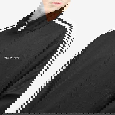 Sweatshirt BAPE Camo Track Jacket Black Svart | 001SWK801309M-BLK, 5