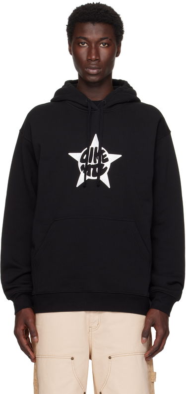 Sweatshirt Dime Dime Star Hoodie Svart | DIMESU2546BLK, 0