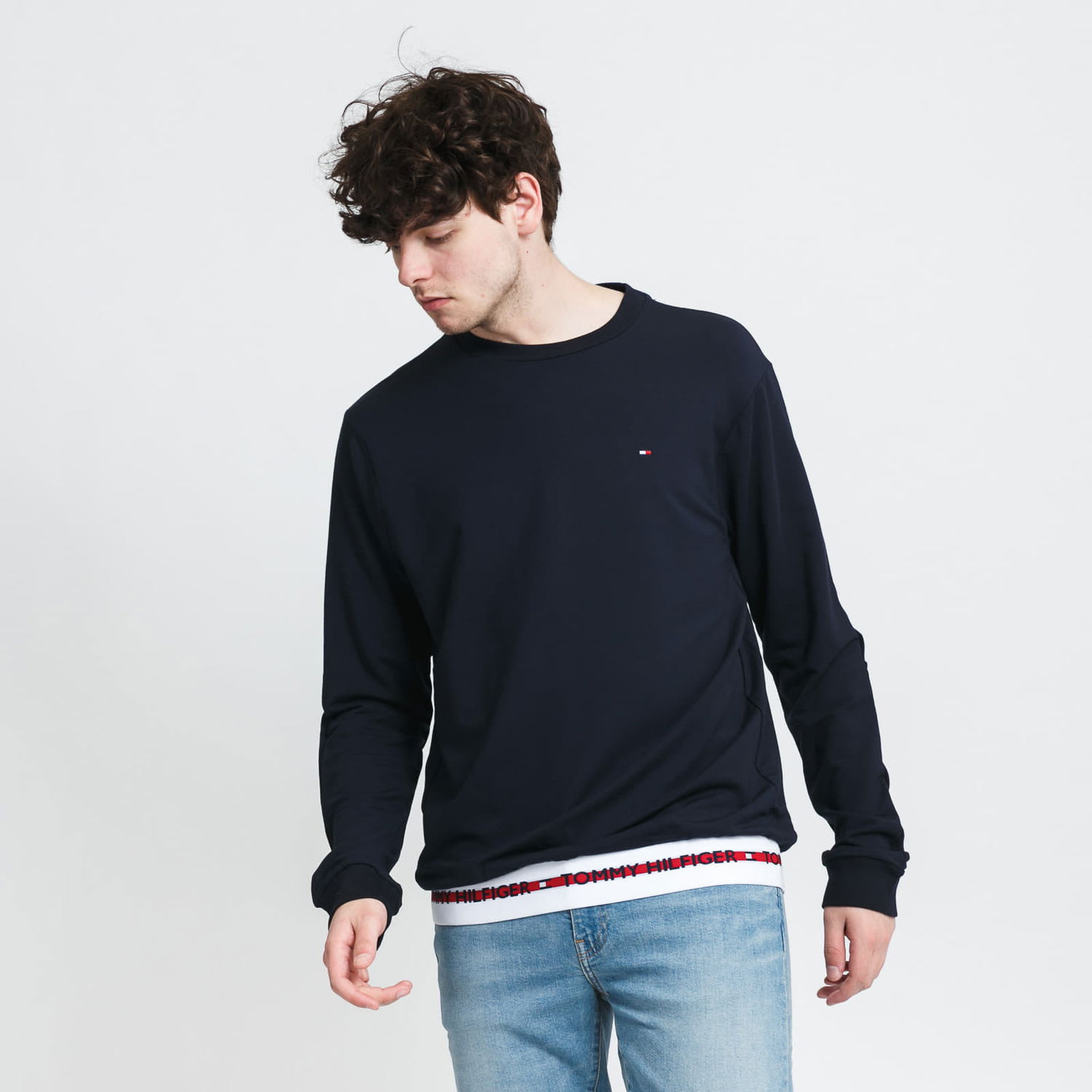 Sweatshirt Tommy Hilfiger HWK LongSleeve Track Top Mörkblå | UM0UM01928DW5, 0