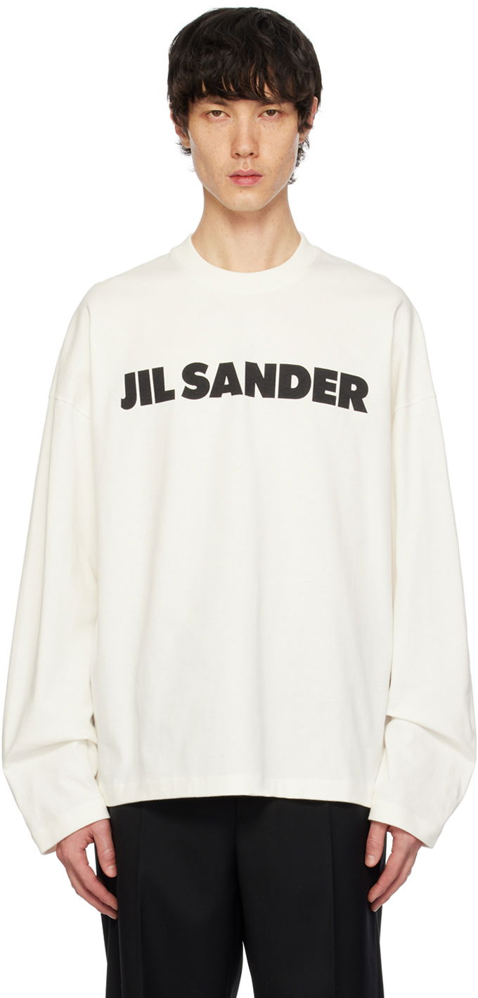 T-shirt Jil Sander Printed T-Shirt Vit | J22GC0136_J45148