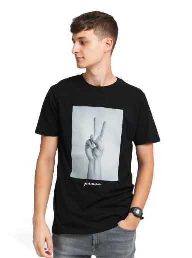 T-shirt Urban Classics Peace Sign Tee Svart | MT1501
