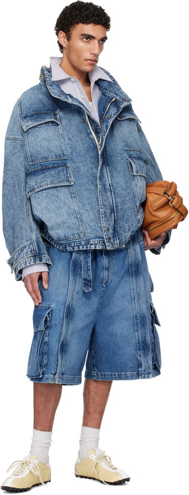 Jacka HED MAYNER Hed Mayner Flap Pocket Denim Jacket Blå | HMMA67024A-HA190, 3