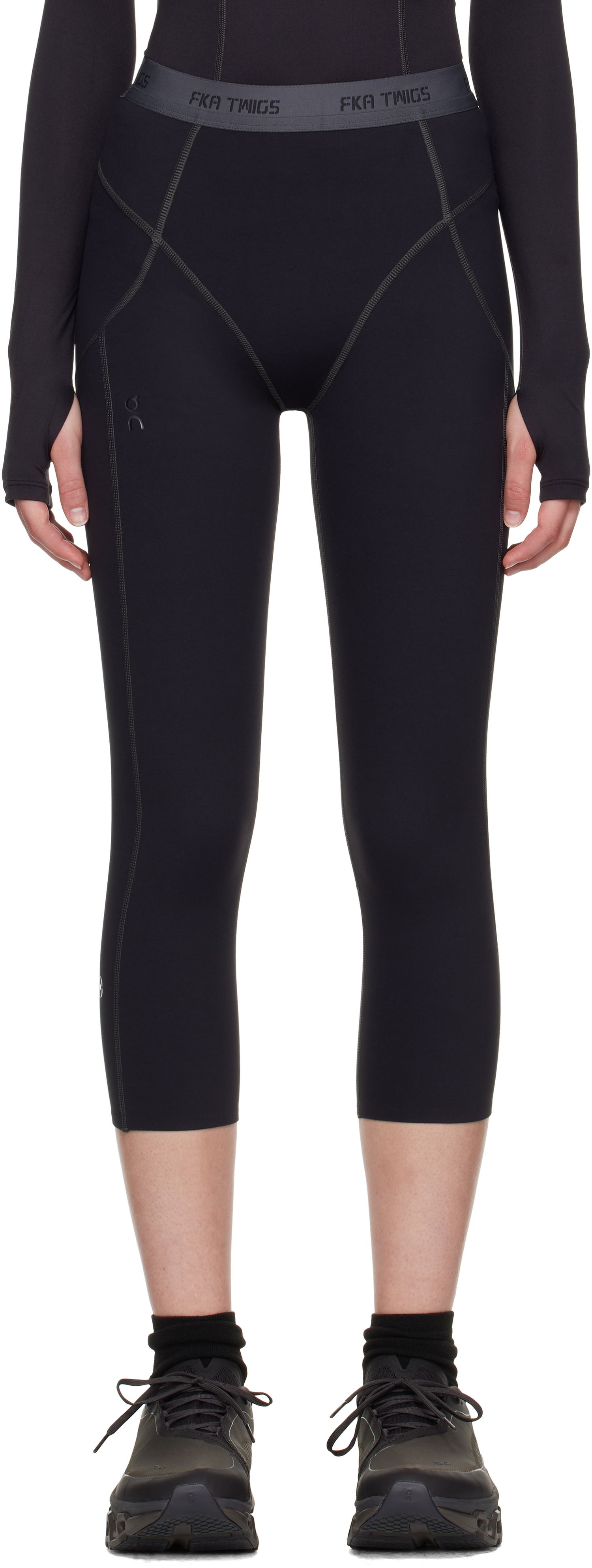 Damasker On Running FKA twigs Edition Studio Sport Cropped Leggings Svart | 1WF11690553, 0