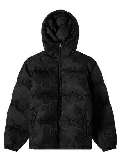Pufferjacka Gucci GG Jaquard Down Jacket Svart | 698710-Z8A2S-1000
