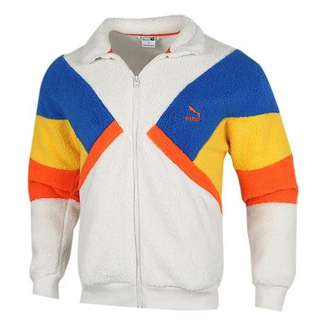 Jacka Puma Retro Block Sherpa Stand Collar Casual Jacket Flerfärgad | 530808-05, 0