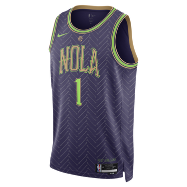 Jersey Nike Swingman Zion Williamson City Edition Jersey Purpur | FQ4351-537, 0