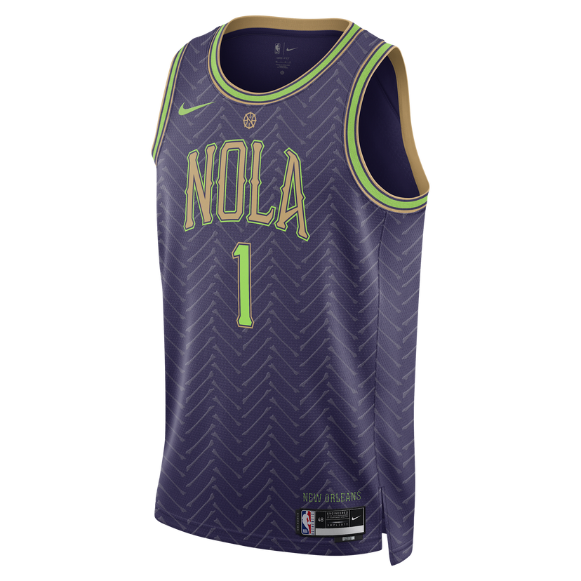 Jersey Nike Swingman Zion Williamson City Edition Jersey Purpur | FQ4351-537