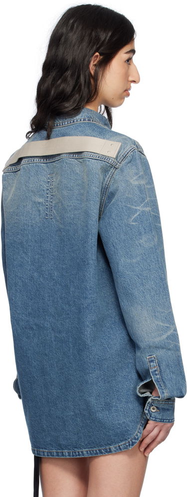 Skjorta Rick Owens Rick Owens DRKSHDW Hollywood Denim Overshirt Blå | DS01E3705 DWB, 2