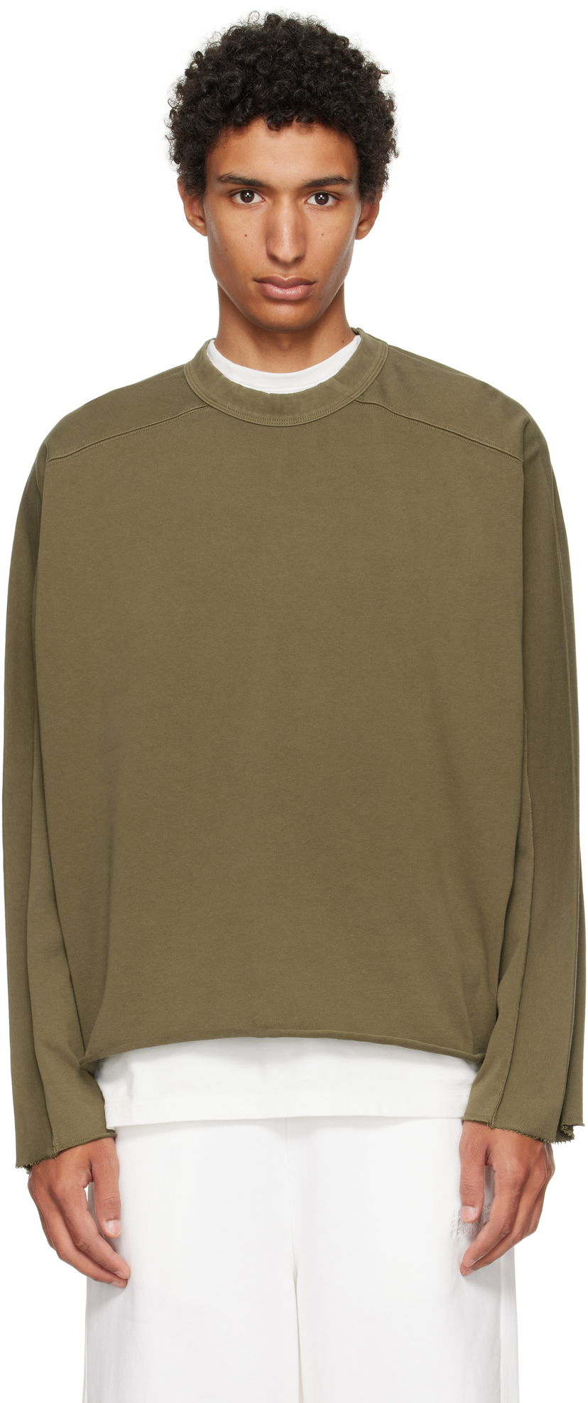 T-shirt Entire Studios Entire Studios Heavy Long Sleeve T-Shirt Grön | ES2486MI