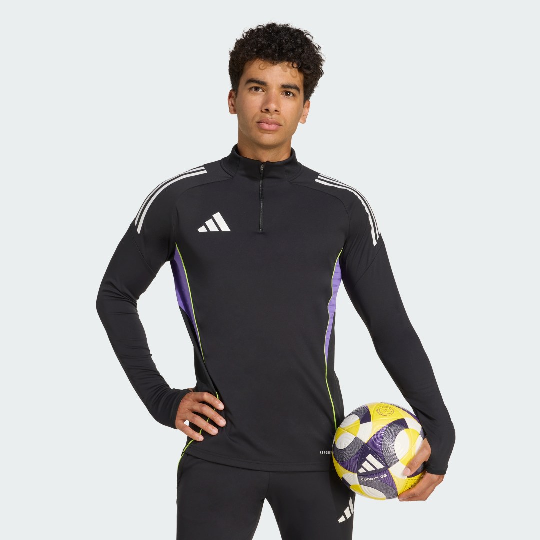 Sweatshirt adidas Performance Tiro 25 Competition Training 1/4 Zip Top Svart | JW4350, 0