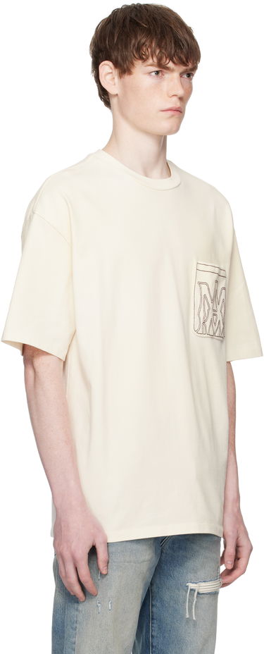 T-shirt AMIRI AMIRI MA Outline Oversized T-Shirt Beige | AMJYTE1205, 1