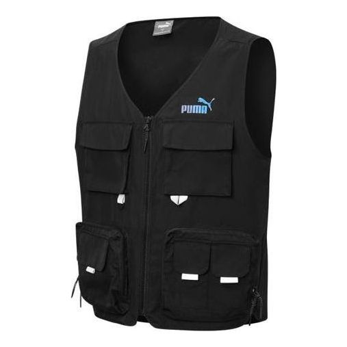 Väst Puma Woven Utility Vest Svart | 537224-01