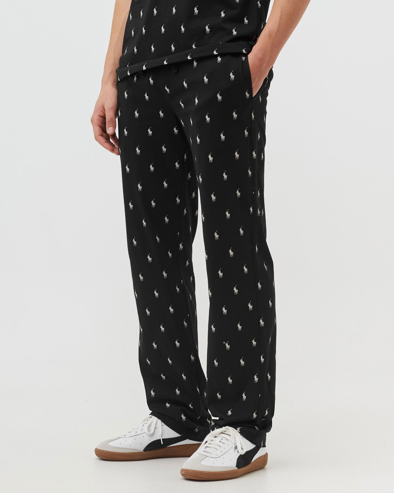Pyjamas Polo by Ralph Lauren Ralph Lauren All-Over Pony Print Pajama Pants Svart | 714899514006, 1