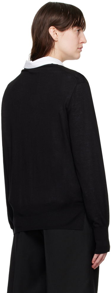 Sweater TOTEME Crewneck Knit Sweater Svart | 243-WRT0346-YA0084, 2