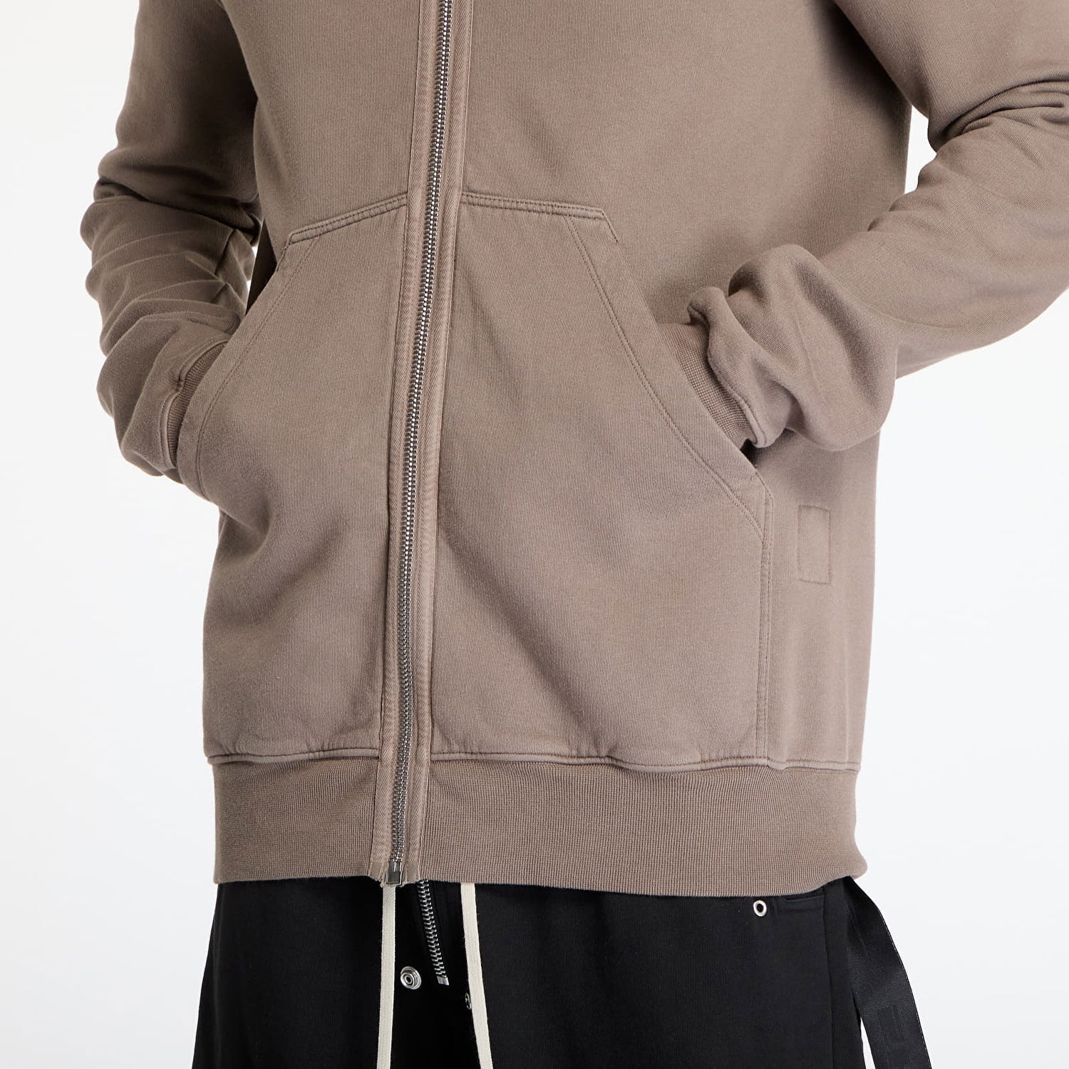 Sweatshirt Rick Owens Rick Owens DRKSHDW Gimp Zip Hoodie Brun | DU01E3291 F 34, 1