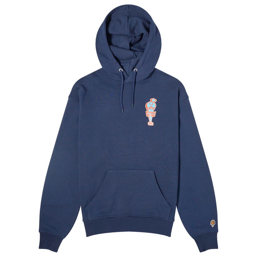 Sweatshirt BBC IceCream ICECREAM We Serve It Best Hoodie, Size Small Mörkblå | IC24230-BL