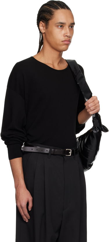 Sweater LEMAIRE Lemaire Fine Cotton Long Sleeve Sweater Svart | TO1373 LK1041, 1