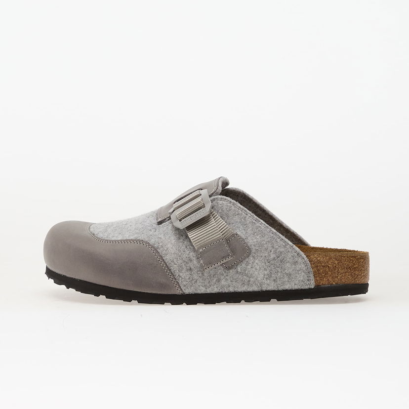 Sneakers och skor Birkenstock Boston Nova Felt Leather Textile Clog Grå | 1030202