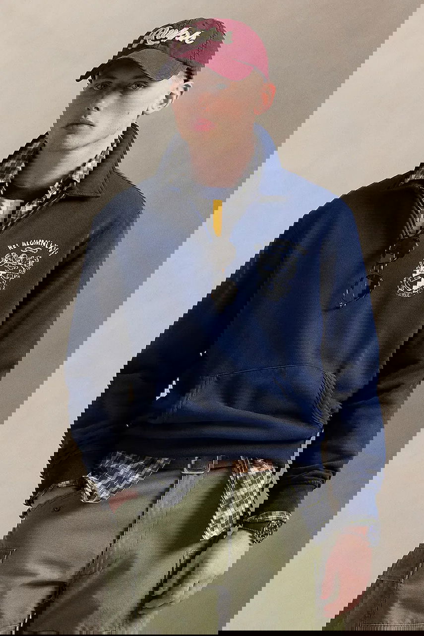 Sweatshirt Polo by Ralph Lauren Polo Ralph Lauren Alumni LXVII Fleece Sweatshirt Mörkblå | 710971834, 0