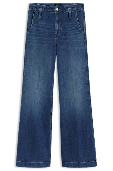 Jeans BOSS Fit-and-Flare Stretch Denim Jeans Blå | 50542553