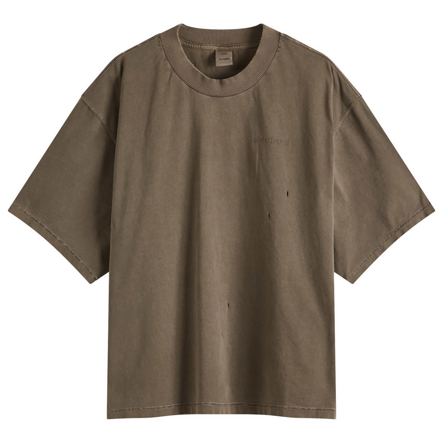 T-shirt Won Hundred Won Hundred Houston Italic T-Shirt, Size Large Brun | 3612-12071, 1