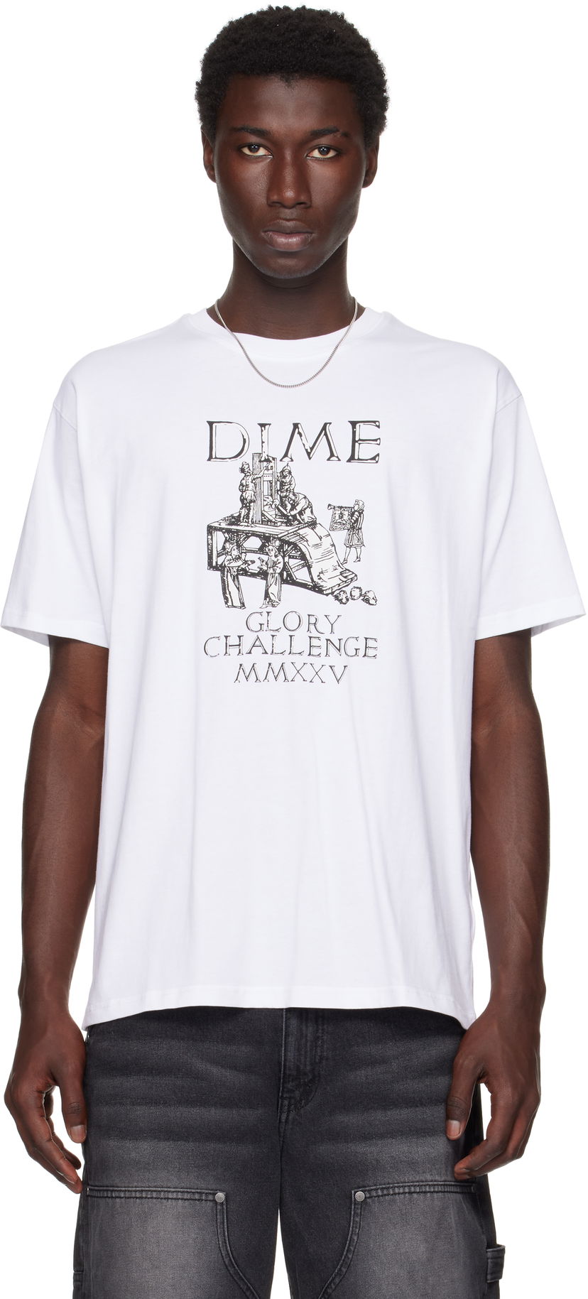 T-shirt Dime Dime Glorious Graphic T-Shirt Vit | DIMESU2561WHT